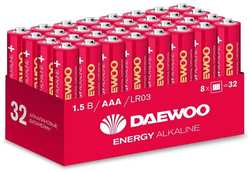 Батарейки Daewoo Energy Alkaline, LR03 (ААА), 32 шт (LR03EA-HB32)