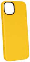 Чехол Mag Noble Сollection с MagSafe для iPhone 14 Plus, жёлтый (2037373365427)