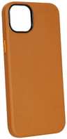 Чехол Mag Noble Сollection с MagSafe для iPhone 14 Plus, коричневый (2037339026218)