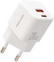 Сетевое зарядное устройство Keephone для iPhone 15 Plus USB Type-C 20W White (2039321505640)