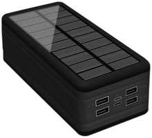 Внешний аккумулятор SmartRules беспроводной, с солнечной батареей, 40000 мАч, черный (SN-P40000SW)