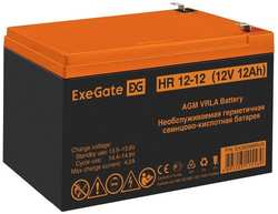 Аккумулятор для ИБП ExeGate 12V 12Ah 1251W, клеммы F2 (HR 12-12)