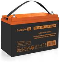 Аккумулятор для ИБП ExeGate 12V 100Ah, под болт М6 (HR 12-100)