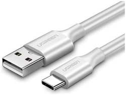 Кабель UGREEN US287, USB-A 2.0 / USB-C, 1m White (60121)
