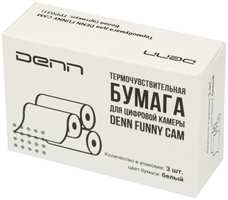 Термочувствительная бумага для фотокамер Denn Funny Cam, белая, 3 шт (TPP031)