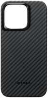 Чехол PITAKA MagEZ Case 4 для iPhone 15 Pro, кевлар, Magsafe Compatible Black / Grey Twill 1500D (KI1501P)