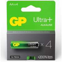 Батарейки GP Ultra+ Alkaline LR6 (АА), 4 шт (15AUPA21-2CRSB4)