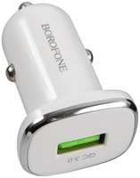 Автомобильное зарядное устройство BOROFONE BZ12A Lasting Power USB QC 3.0, белый (08687)