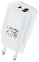 Сетевое зарядное устройство TFN TFWC07 USB Type-С / USB-A White (TFN-WC-25-2103-WH)