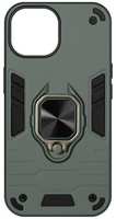 Чехол DF для iPhone 15 Dark Green (iArmor-07)