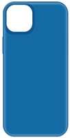 Чехол KRUTOFF Silicone Case для iPhone 15 Plus, синий (475563)