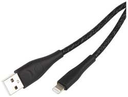Кабель Usams SJ394 USB / Lightning, нейлоновая оплетка, 2 м, черный (SJ394USB01)