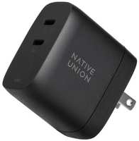 Сетевое зарядное устройство NATIVE-UNION Fast GaN Charger PD 67W USB-C Black (FAST-PD67-BLK-INT)