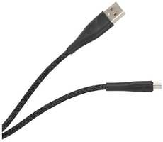 Кабель Usams SJ393 USB / microUSB, нейлоновая оплетка, 1 м, черный (УТ000023711)