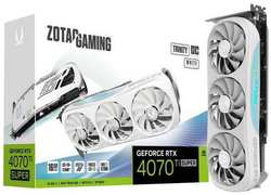 Видеокарта Zotac RTX4070Ti Super Trinity OC White ED 16GB GDDR6X 256-bit 3x3-DPFAN Premium Pack (ZT-D40730Q-10P)