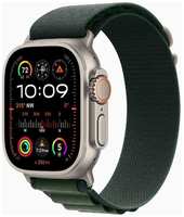 Смарт-часы Apple Watch Ultra 2 49mm Natural Titanium Case with Dark Green Alpine Loop, размер Regular