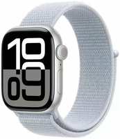 Смарт-часы Apple Watch Series 10 42mm Silver Aluminum Case with Silver Sport Loop, размер Regular