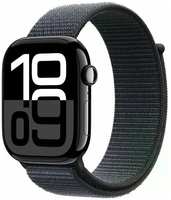 Смарт-часы Apple Watch Series 10 GPS 42mm Jet Aluminium Case with Ink Sport Loop, размер Regular