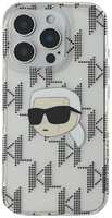 Чехол Karl Lagerfeld для iPhone 16 Pro Max, PC/TPU Monogram NFT Karl Head (KLHCP16XHKLPKHT)