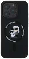 Чехол Karl Lagerfeld для iPhone 16 Pro Max Liquid Silicone MagSafe NFT Karl & Choupette, (KLHMP16XSCMKCRHK)