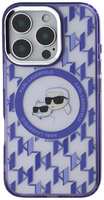 Чехол Karl Lagerfeld для iPhone 16 Pro Max, PC/TPU MagSafe Monogram NFT Karl & Choupette, (KLHMP16XHMCKMHU)