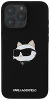 Чехол Karl Lagerfeld для iPhone 16 Pro Max Liquid Silicone MagSafe NFT Choupette Head (KLHMP16XSCHPPLK)