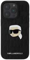 Чехол Karl Lagerfeld Grained Monogram NFT Karl Metal Head для iPhone 16 Pro Max, PU, (KLHCP16XPGKLKIPK)