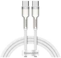 Кабель Baseus USB-C/USB-C, 1 м, белый (9900685)