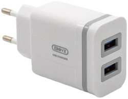 Сетевое зарядное устройство BYZ U26 USB 2.0-A, белое (9222967)