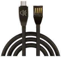 Кабель BY Филипп Киркоров ″Кристаллы″, USB-A / Type-C, 1 м, 3А, QC, PD 20W, черный (931-456)