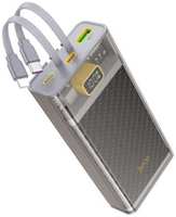 Внешний аккумулятор HOCO J104А 2хUSB Type-C / USB / microUSB, 20000 мАч, 3А, серый (9881606)