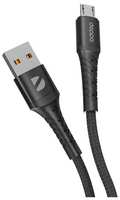 Кабель Deppa Armor USB / microUSB, 1 м, черный (72515)