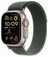 Смарт-часы Apple Watch Ultra 2 49mm Natural Titanium Case with Green Trail Loop, размер Regular