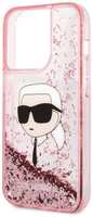 Чехол Karl Lagerfeld для iPhone 14 Pro Max, розовый (KLHCP14XLNKH)
