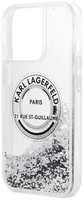 Чехол Karl Lagerfeld для iPhone 13 Pro Max, серебристый (KLHCP13XLCRSGRS)