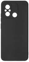 Чехол PERO для Xiaomi Redmi 12C, черный (CC1C-0243-BK)