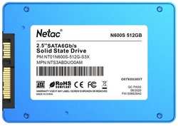 SSD накопитель Netac N600S 512GB (NT01N600S-512G-S3X)