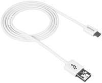 Кабель Canyon UM-1 micro-USB/USB, 1 м White (CNE-USBM1W)