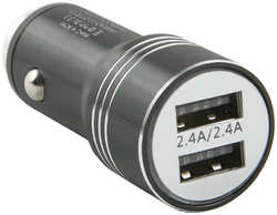Автомобильное зарядное устройство RED-LINE USB / microUSB 2.4A Black (УТ000028596)