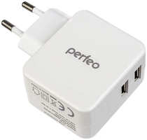 Сетевое зарядное устройство PERFEO Сube 2, USB, 3.4А (PF_A4132)