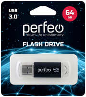 USB-флешка PERFEO C14 Metal Series 64GB Black (PF-C14B064ES)