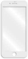 Защитное стекло с рамкой LUXCASE для iPhone 7/8 Plus 5,5″, белая рамка (77937)
