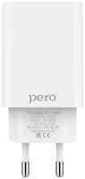 Сетевое зарядное устройство PERO TC02 2USB 2.1A, белое (ТС02W2A)