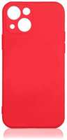Чехол DF для iPhone 13, силиконовый с микрофиброй Red (iOriginal-10)