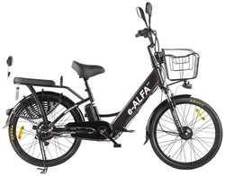 Электровелосипед GREEN-CITY e-Alfa Fat Black (022302-2160)