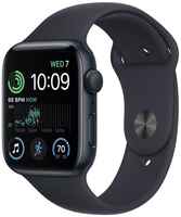 Смарт-часы Apple Watch SE 2022 44mm Midnight Aluminum Case with Midnight Sport Band, размер S / M (MNTF3)