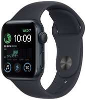 Смарт-часы Apple Watch SE 2022 40mm Midnight Aluminium Case with Midnight Sport Band, размер M/L (MNT83)