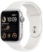 Смарт-часы Apple Watch SE 2022 44mm Silver Aluminium Case with Sport Band, размер M/L (MNTJ3)