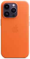 Чехол Apple для iPhone 14 Pro Leather MagSafe Orange (MPPL3)