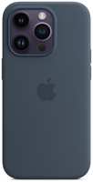 Чехол Apple для iPhone 14 Pro Silicone MagSafe Storm Blue (MPTF3)